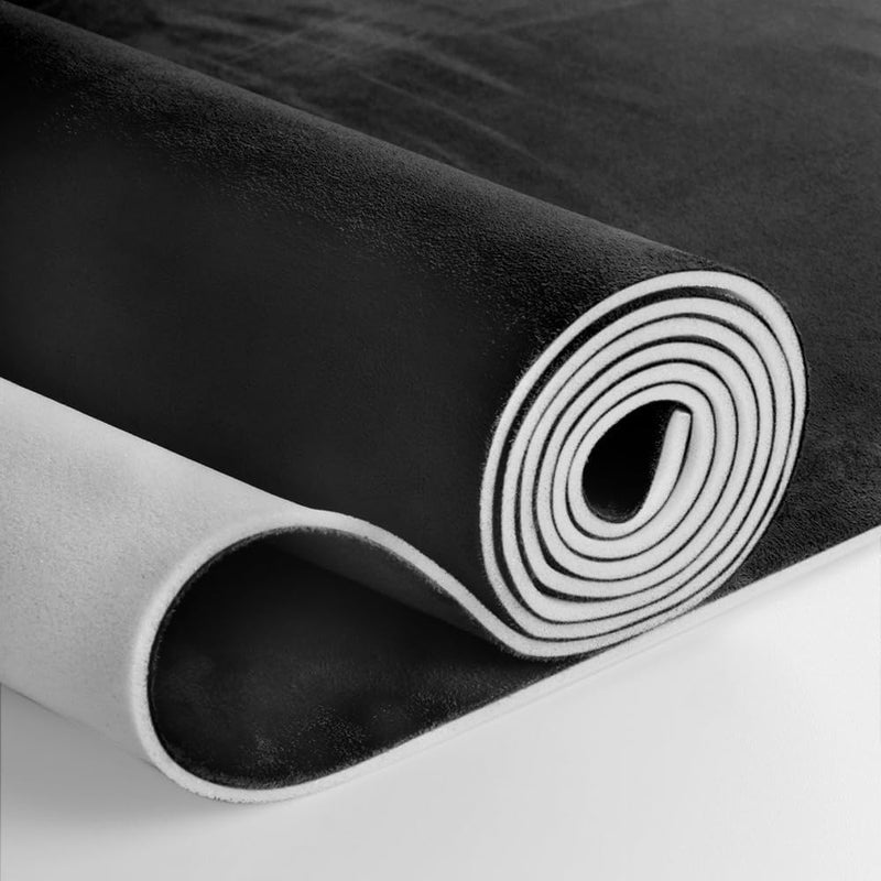 MODIGT 118" L x 60" W Black Suede Headliner Fabric with Foam Backing Material - Tube Packaging - Automotive/Home Micro-Suede Headliner Fabric for Car Replacement/Repair/DIY - Image 1